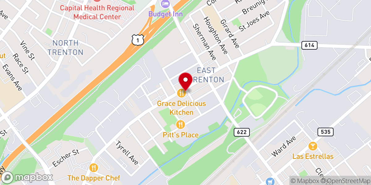 Map showing location of Iglesia Bethel Alfa y Omega