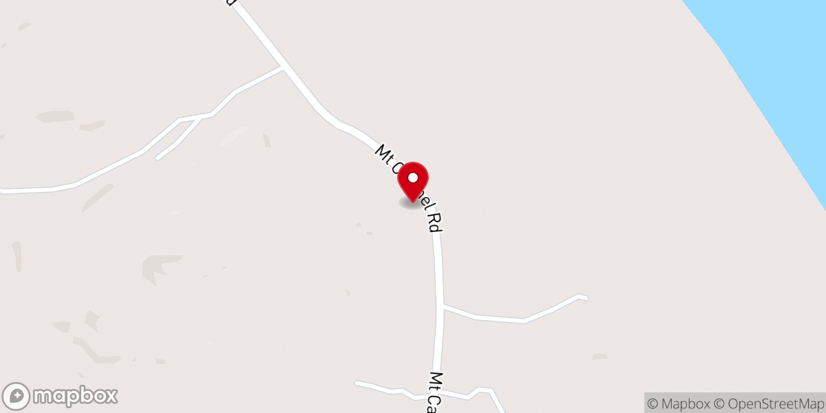 Map showing location of Smith Bottom Church