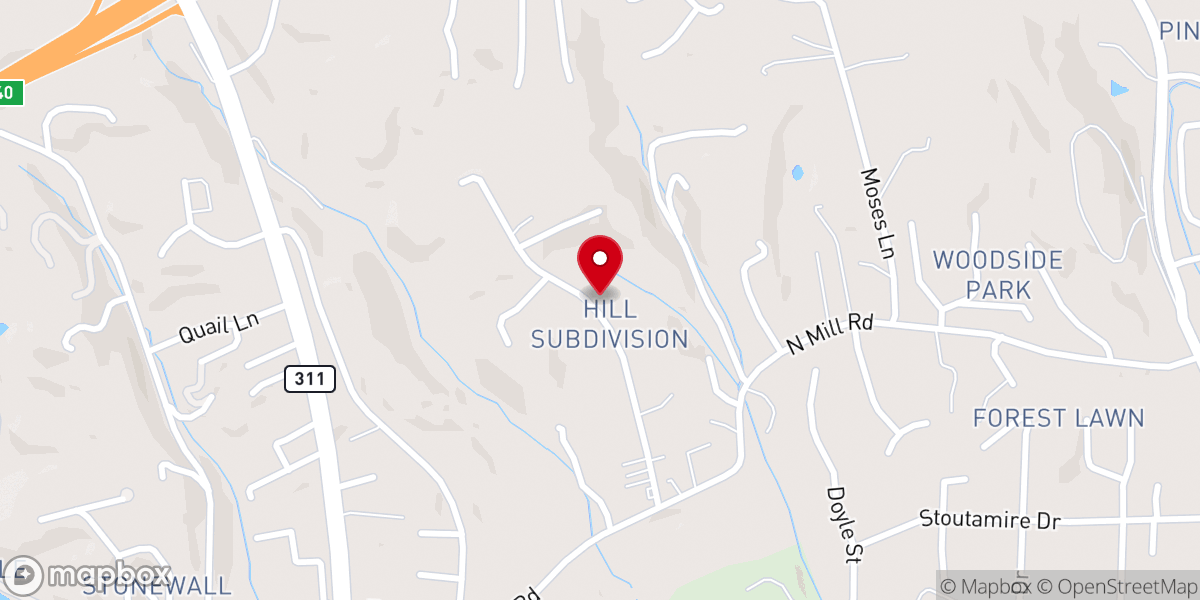 Map showing location of Green Temple Holiness Church