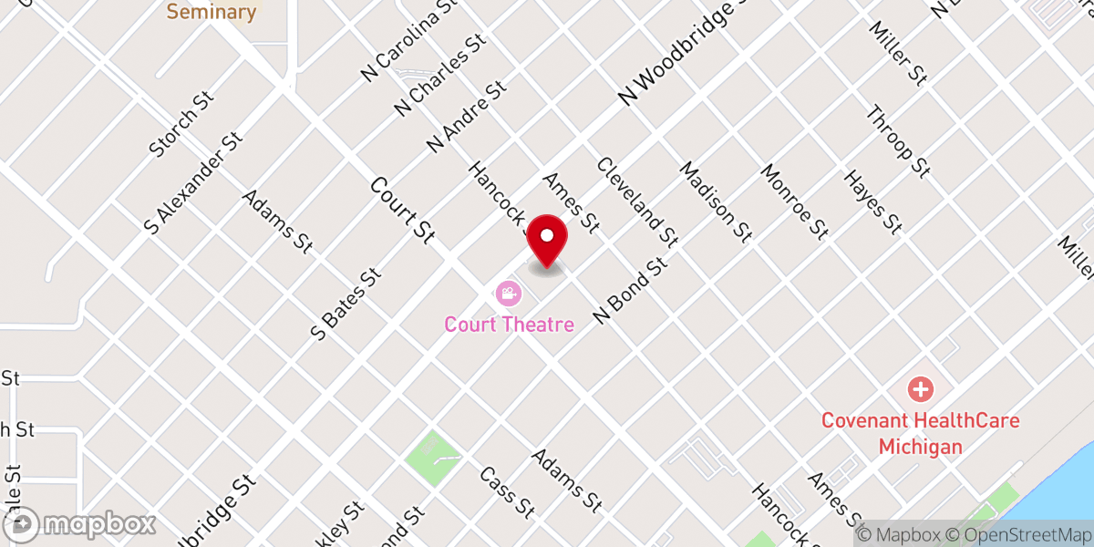 Map showing location of Zion Evangelical Lutheran Church (ELCA)