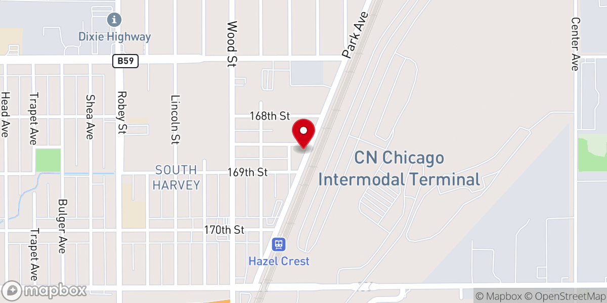 Map showing location of River of Life Ministry Center Inc