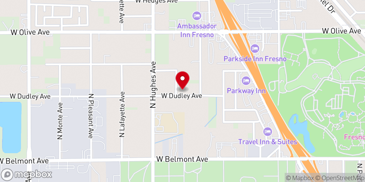 Map showing location of West Park Baptist Church