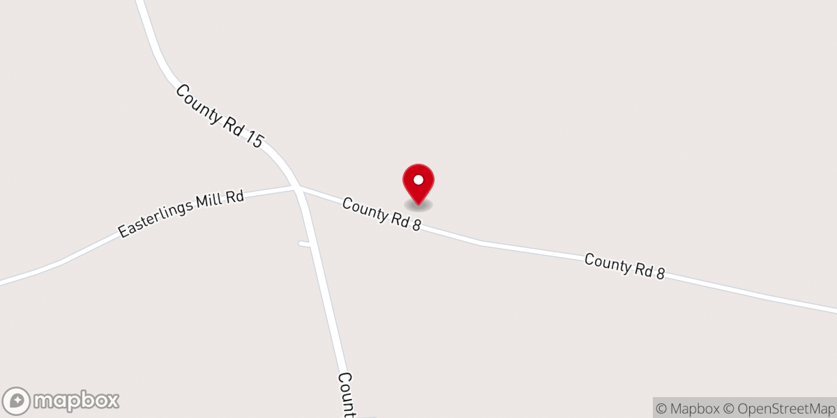 Map showing location of Calvary Church Assemblies of God
