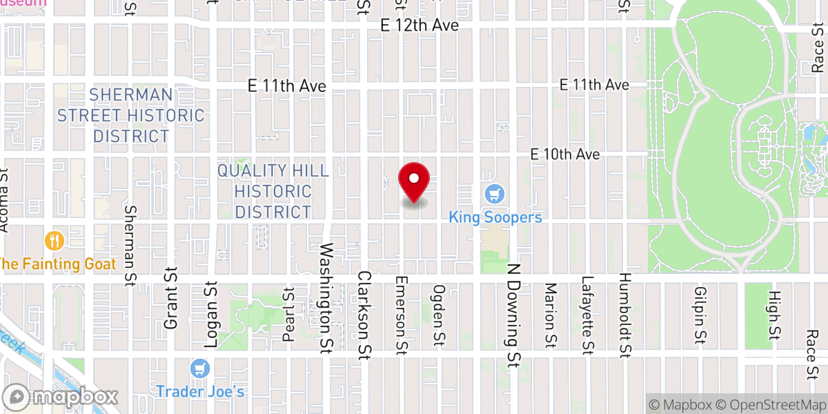 Map showing location of Our Savior's Lutheran Church