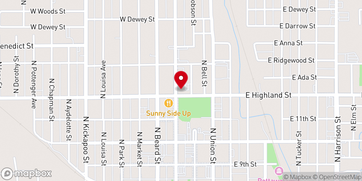 Map showing location of Emmanuel Episcopal Church