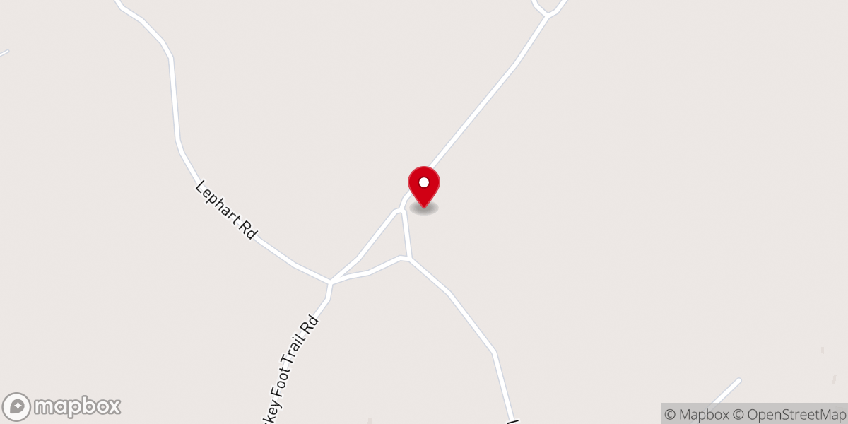 Map showing location of Mount Union Church