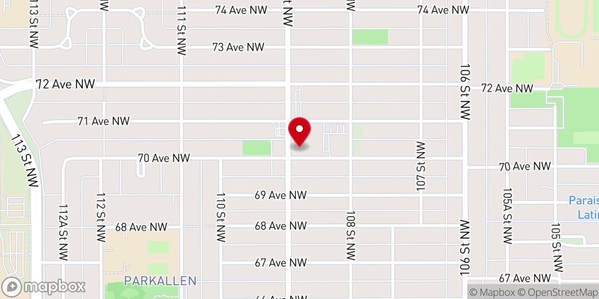 Map showing location of St. Basil Ukrainian Catholic Church