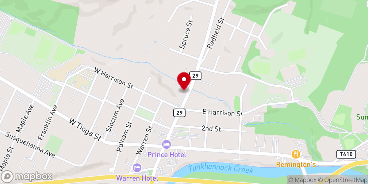 Map showing location of Grace Fellowship