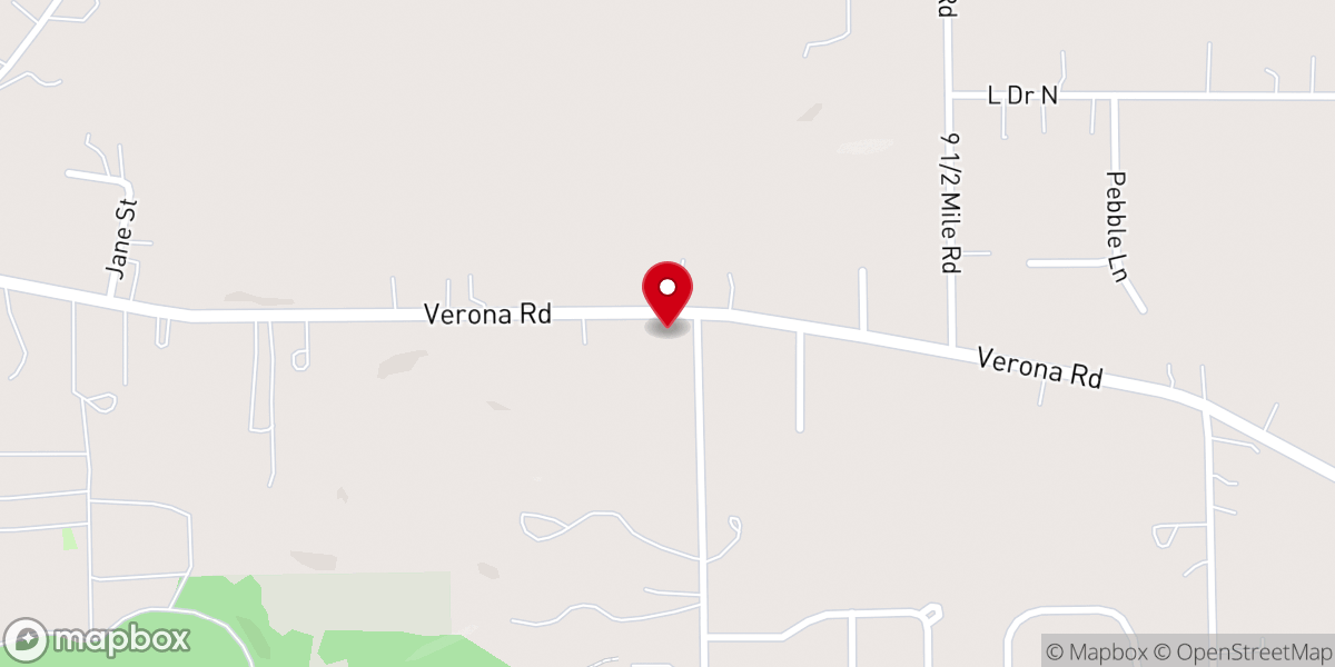 Map showing location of Pine Grove Mennonite Church