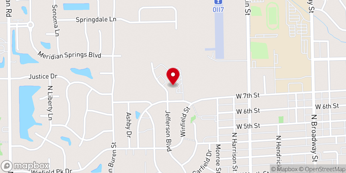 Map showing location of St. Michael Catholic Church & School