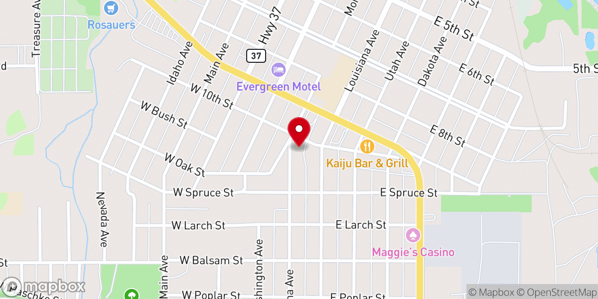 Map showing location of St John Lutheran Church