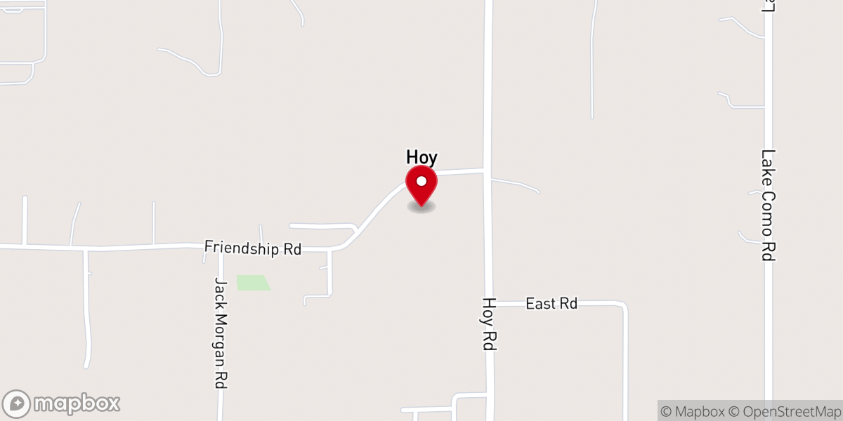 Map showing location of Sun Light Baptist Church