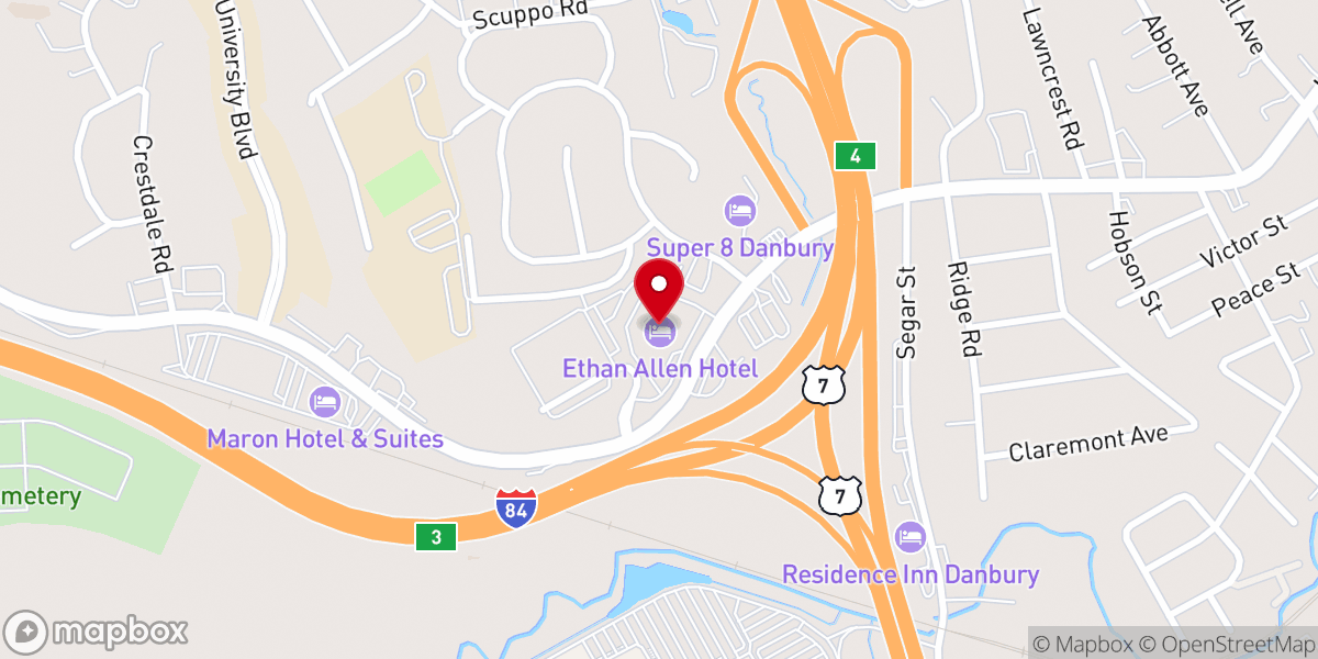 Map showing location of The Church of Pentecost, Danbury Assembly