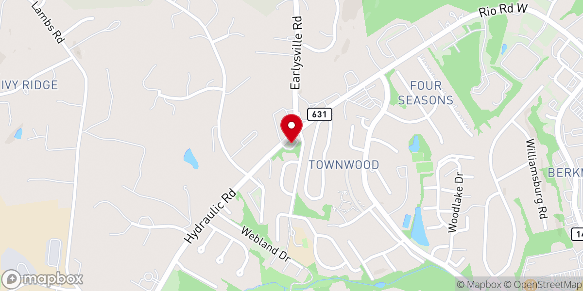 Map showing location of Union Ridge Baptist Church