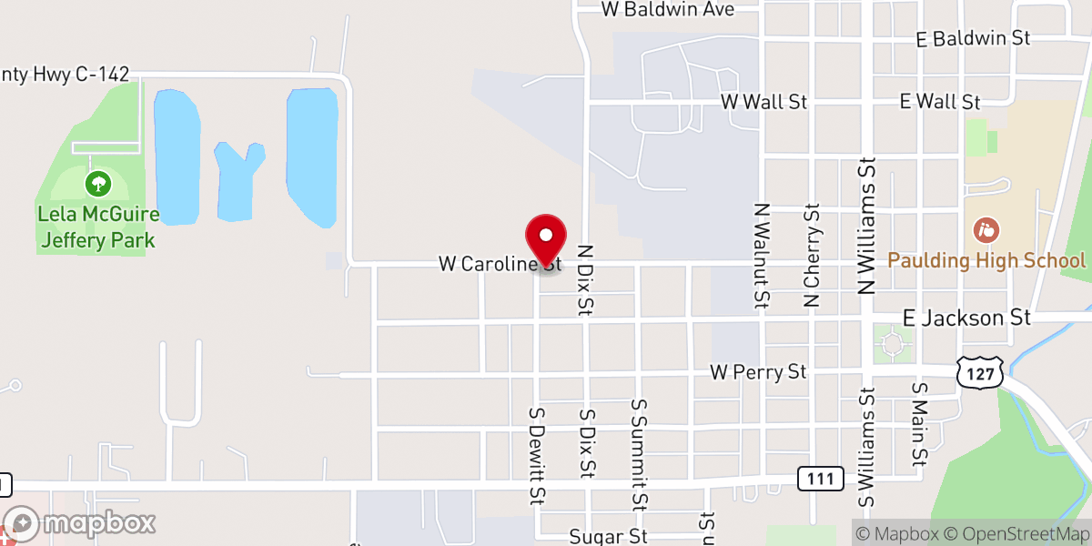 Map showing location of Church of God