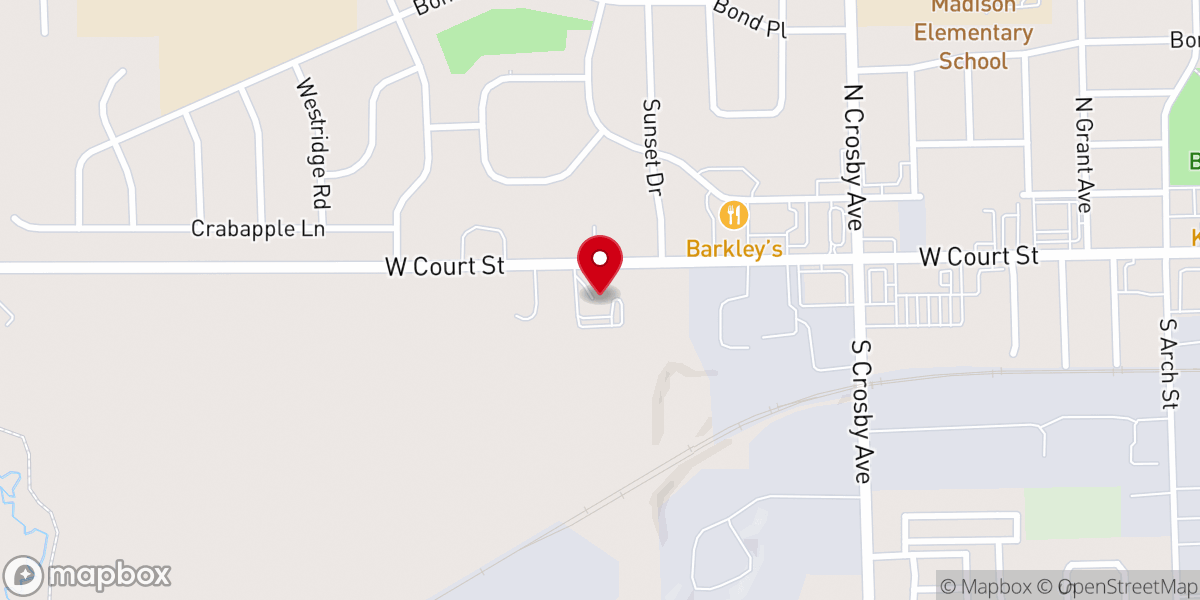 Map showing location of River Hills Community Church