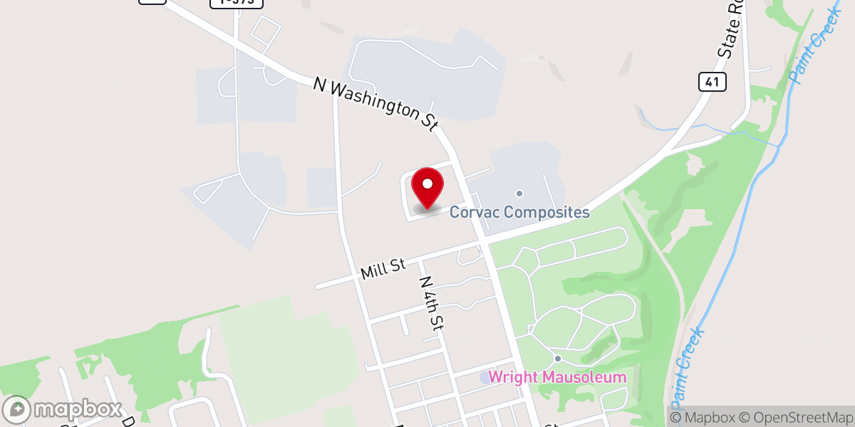Map showing location of Christian Union Campgrounds