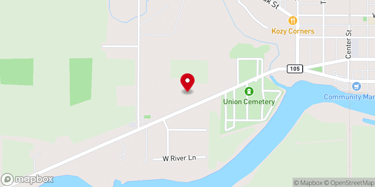 Map showing location of Oak Harbor Alliance Chapel