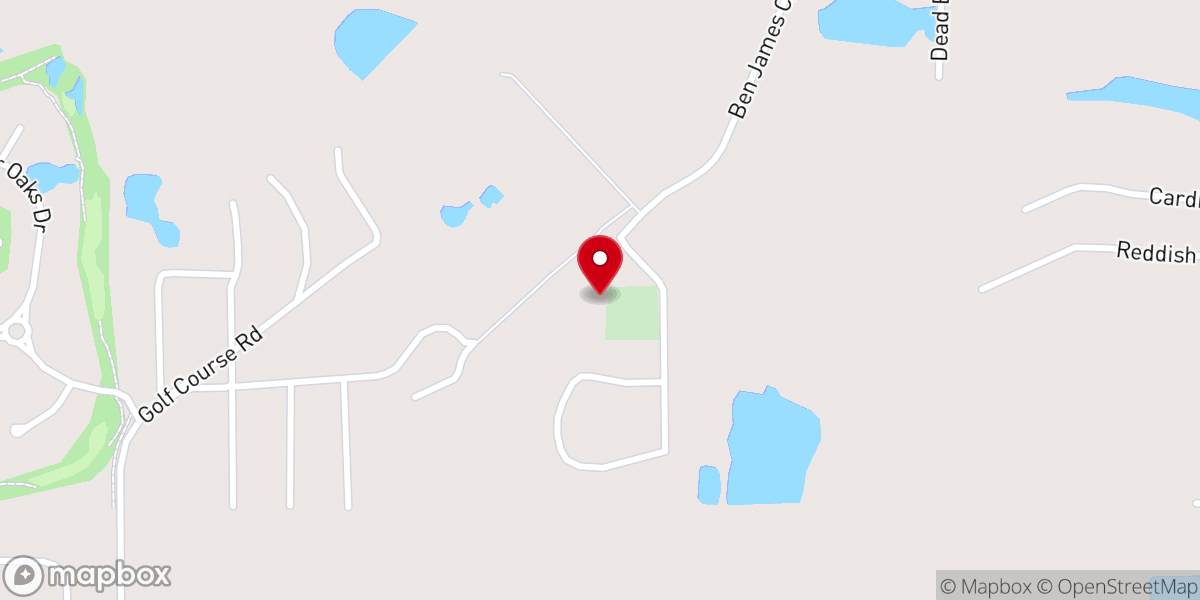 Map showing location of Ben James Primitive Baptist Church