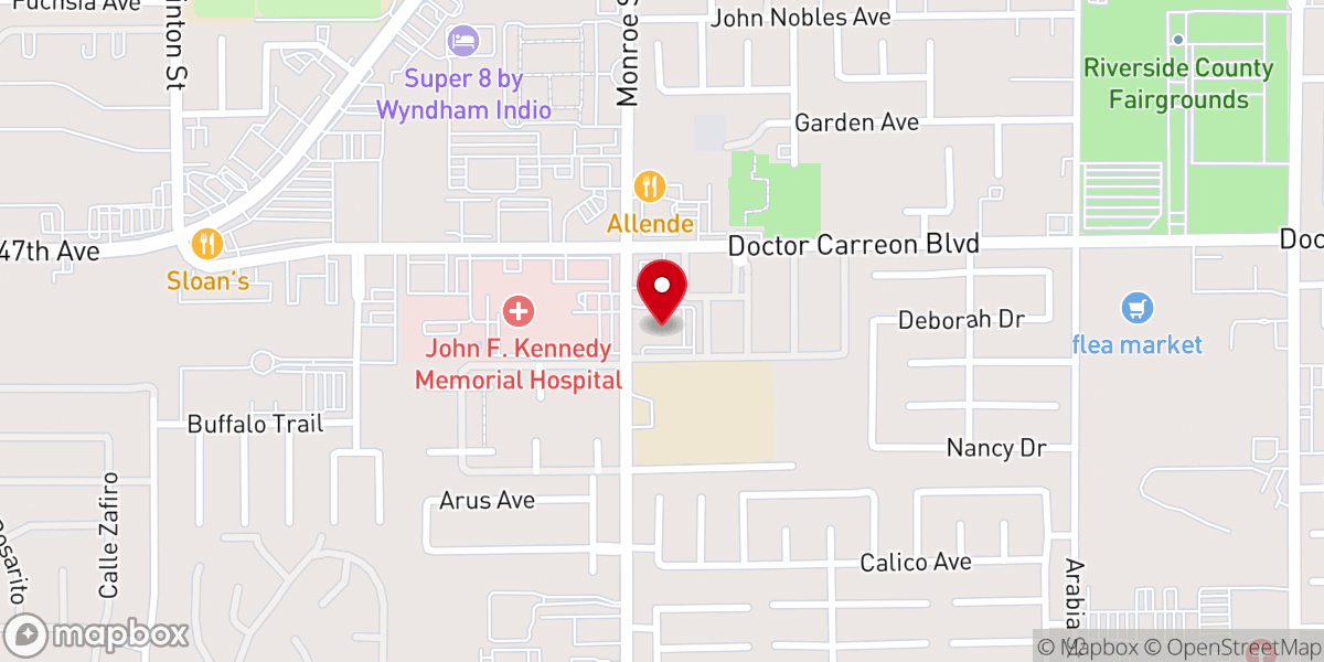 Map showing location of St Andrew Community Presbyterian Church, PCUSA