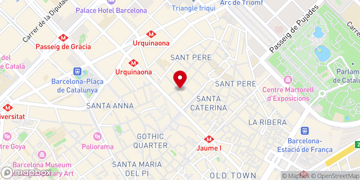 Map showing location of Iglesia de la Virgen de la Ayuda