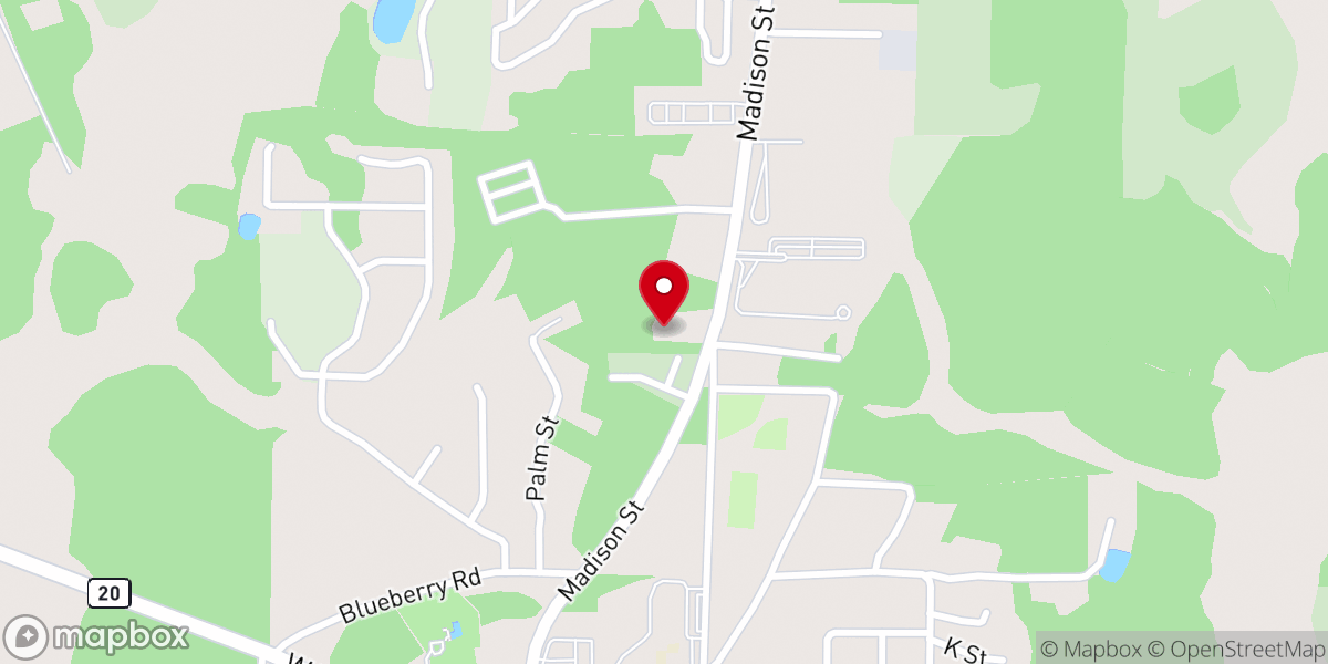 Map showing location of Christ the King Catholic Church
