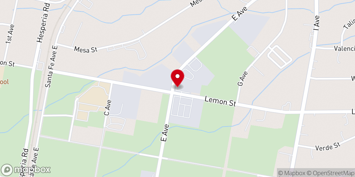 Map showing location of Oasis of Faith Christian Center