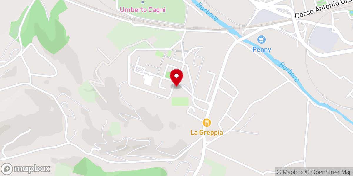 Map showing location of Chiesa Parrocchiale del Sacro Cuore di Gesù