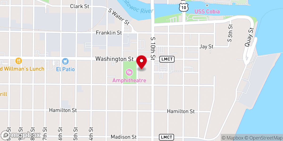 Map showing location of RoseThorn Community Church