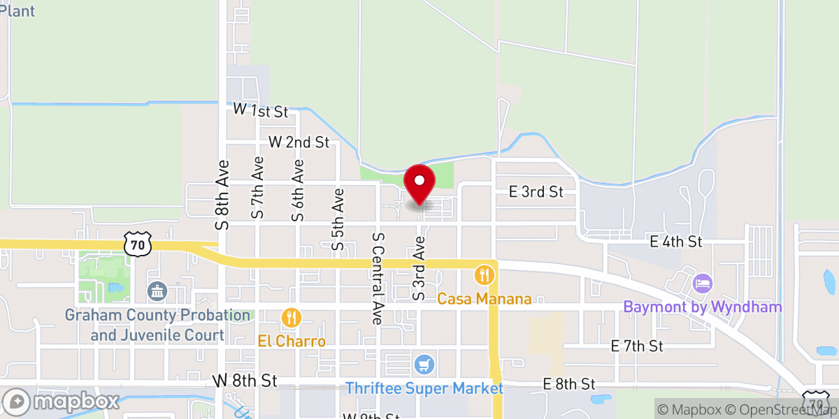Map showing location of St. Rose of Lima Parish Church