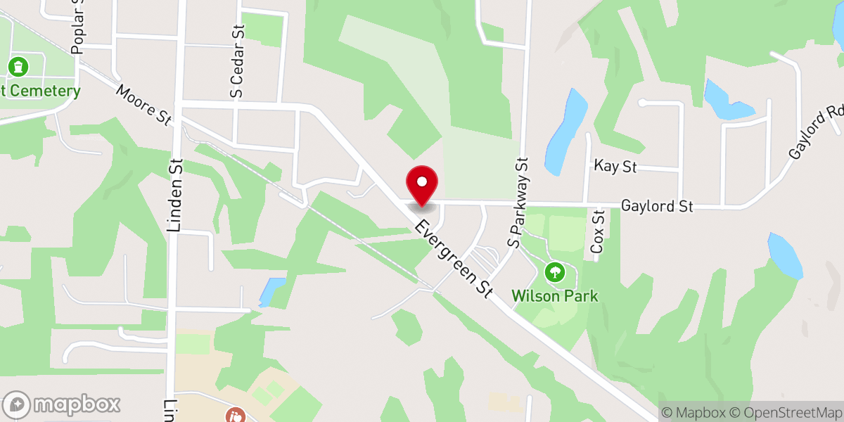 Map showing location of Dresden Church of Christ