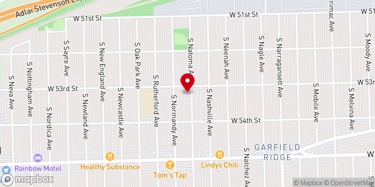 Map showing location of St Daniel the Prophet Kelly Parish Center
