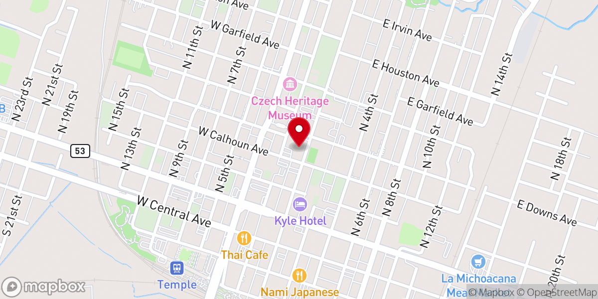 Map showing location of Christ Episcopal Church