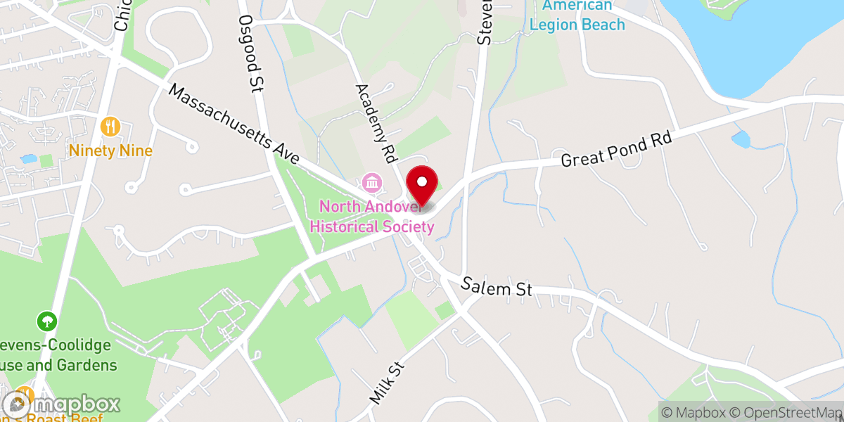 Map showing location of Friends of the 1836 Meeting House