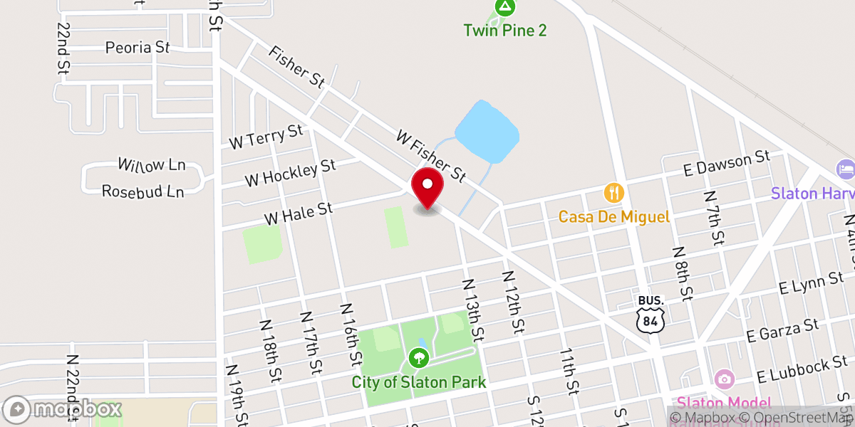 Map showing location of Bible Baptist Church
