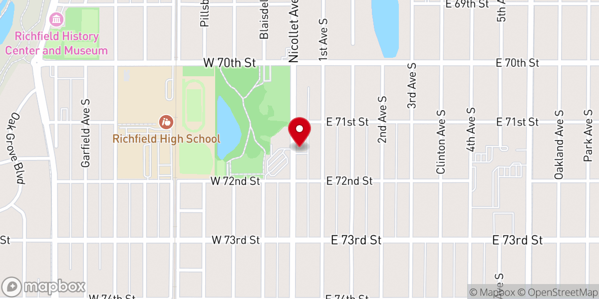 Map showing location of Resurrection Power Church International