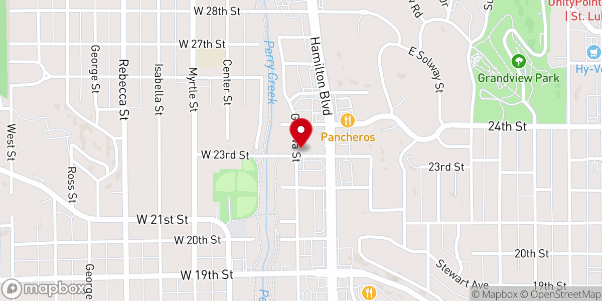 Map showing location of Lao Unity CRC Church