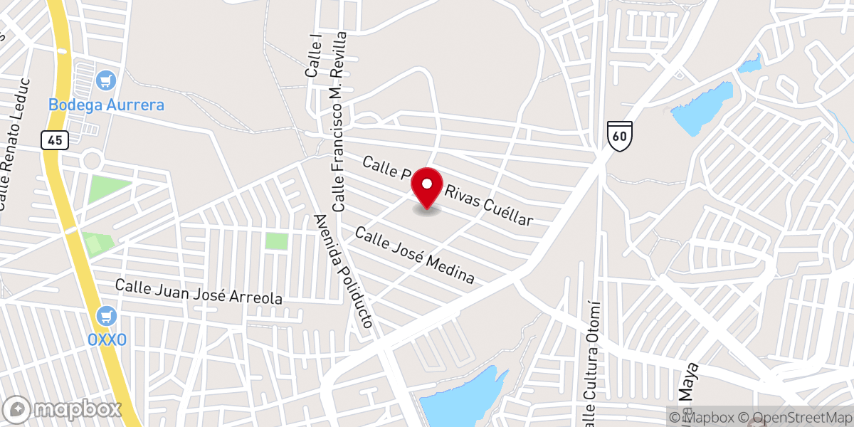 Map showing location of Parroquia De San Juan Bautista
