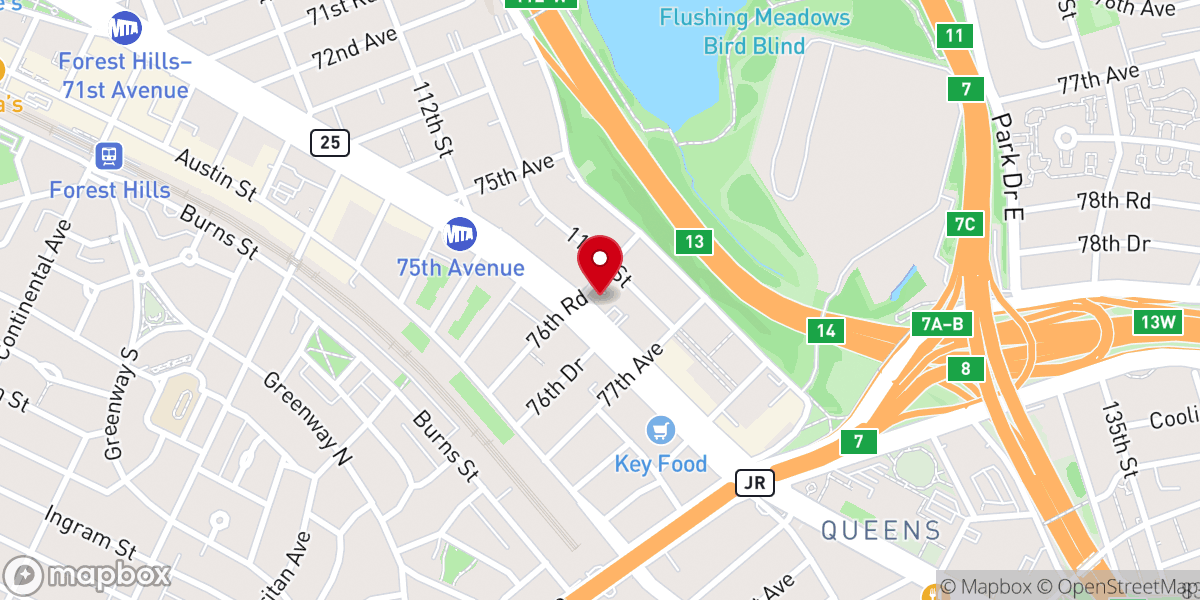 Map showing location of Schwartz Brothers-Jeffer Memorial Chapels