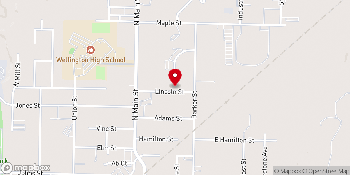 Map showing location of Church of Christ-Christian Union