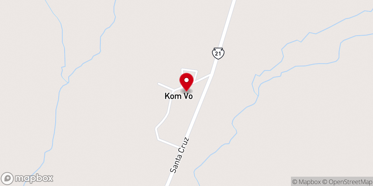 Map showing location of Santa Cruz/Holy Cross Catholic Church Santa Cruz AZ