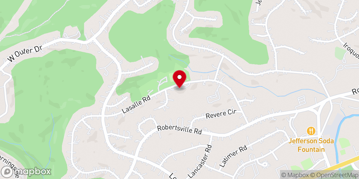 Map showing location of Ridge Church