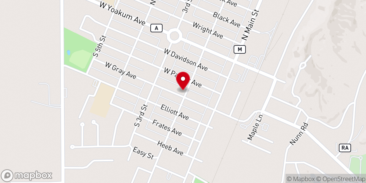 Map showing location of St Paul Lutheran Church