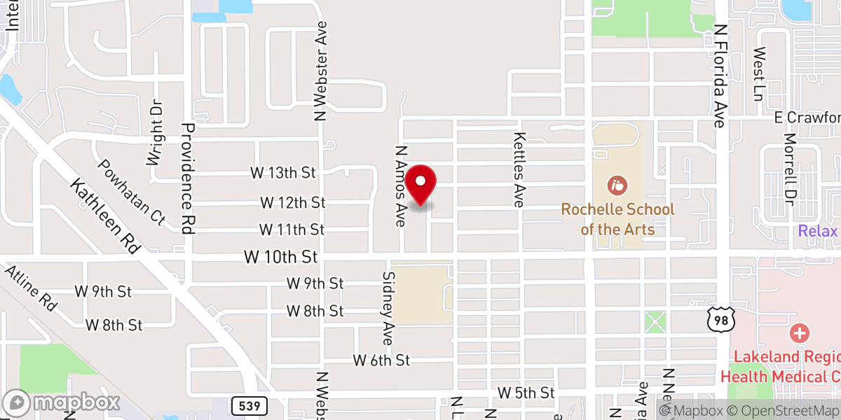 Map showing location of Lord of Hosts Church of God Inc