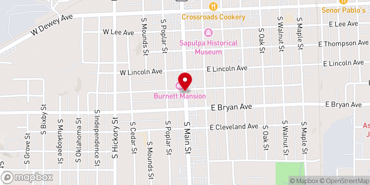 Map showing location of Pent Mission Holiness Church