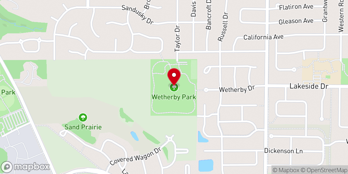 Map showing location of Wetherby Park