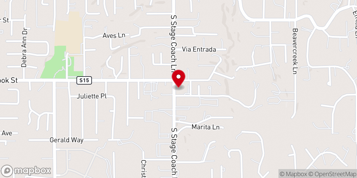 Map showing location of St. Peter the Apostle Catholic School