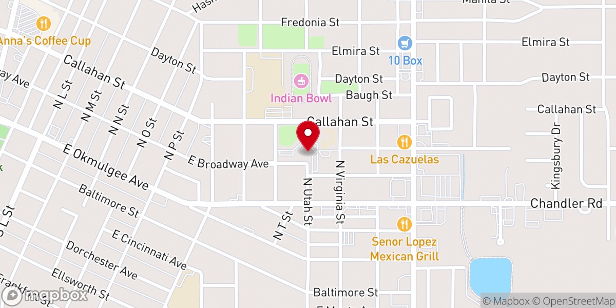 Map showing location of St Joseph Catholic Church
