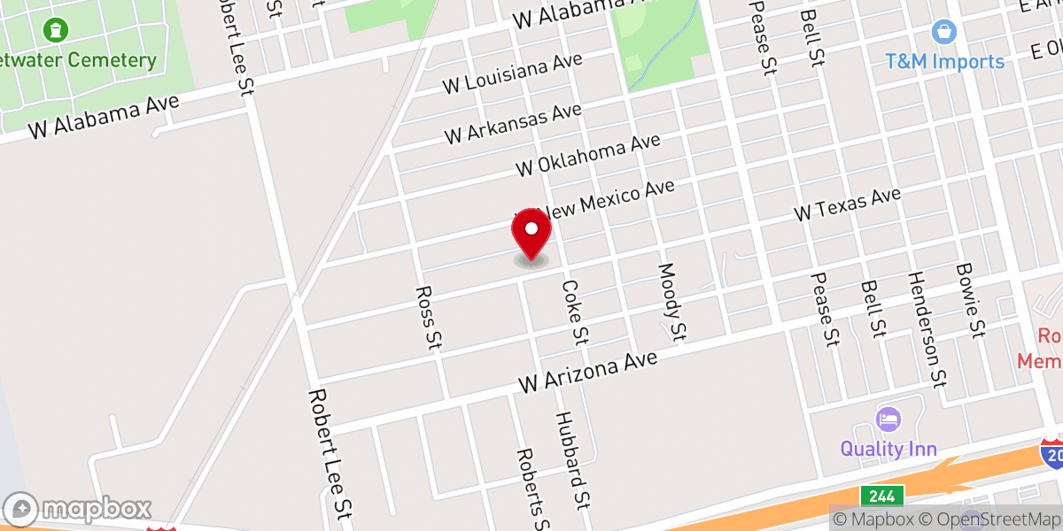 Map showing location of Holy Temple Christ Church
