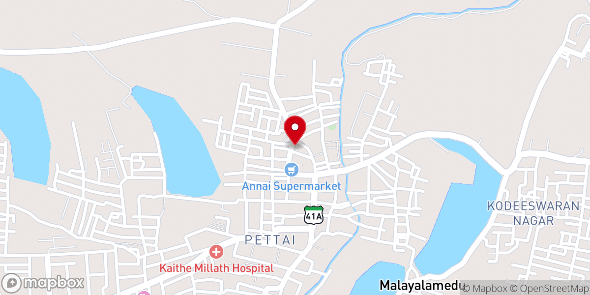 Map showing location of CSI Christ Church, Pudhupettai